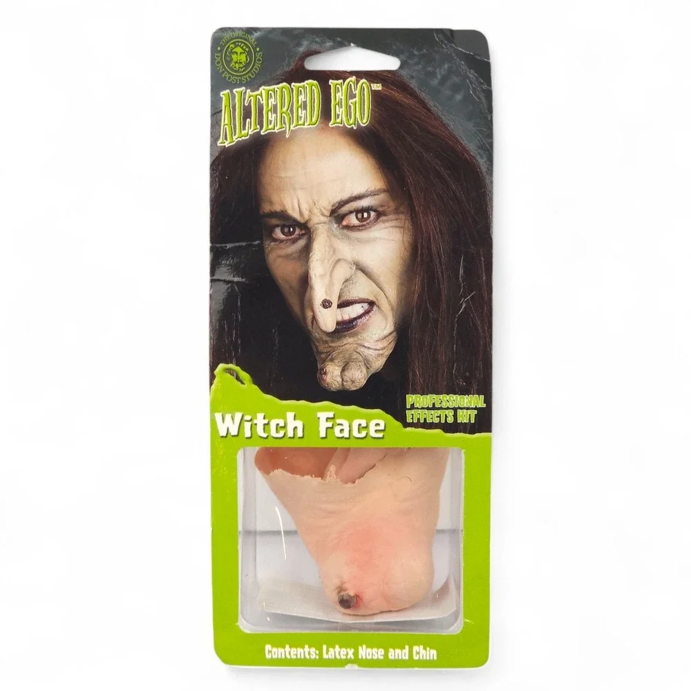 Vtg Don Post Studios Altered Ego Witch Face Latex Nose Chin Prosthetic SFX New